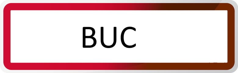 Panneau de la ville de BUC