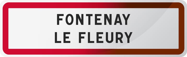 Panneau de la ville de Fontenay le fleury
