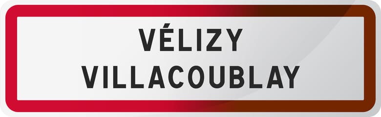 Panneau de la ville de Velizy villacoublay